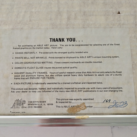 Vintage mid century modern dog able art chaplan 1970s - Picture 7 of 7